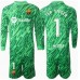 Barcelona Ter Stegen #1 Keeper Bortedraktsett Barn 2024-25 Langermet (+ Korte bukser)